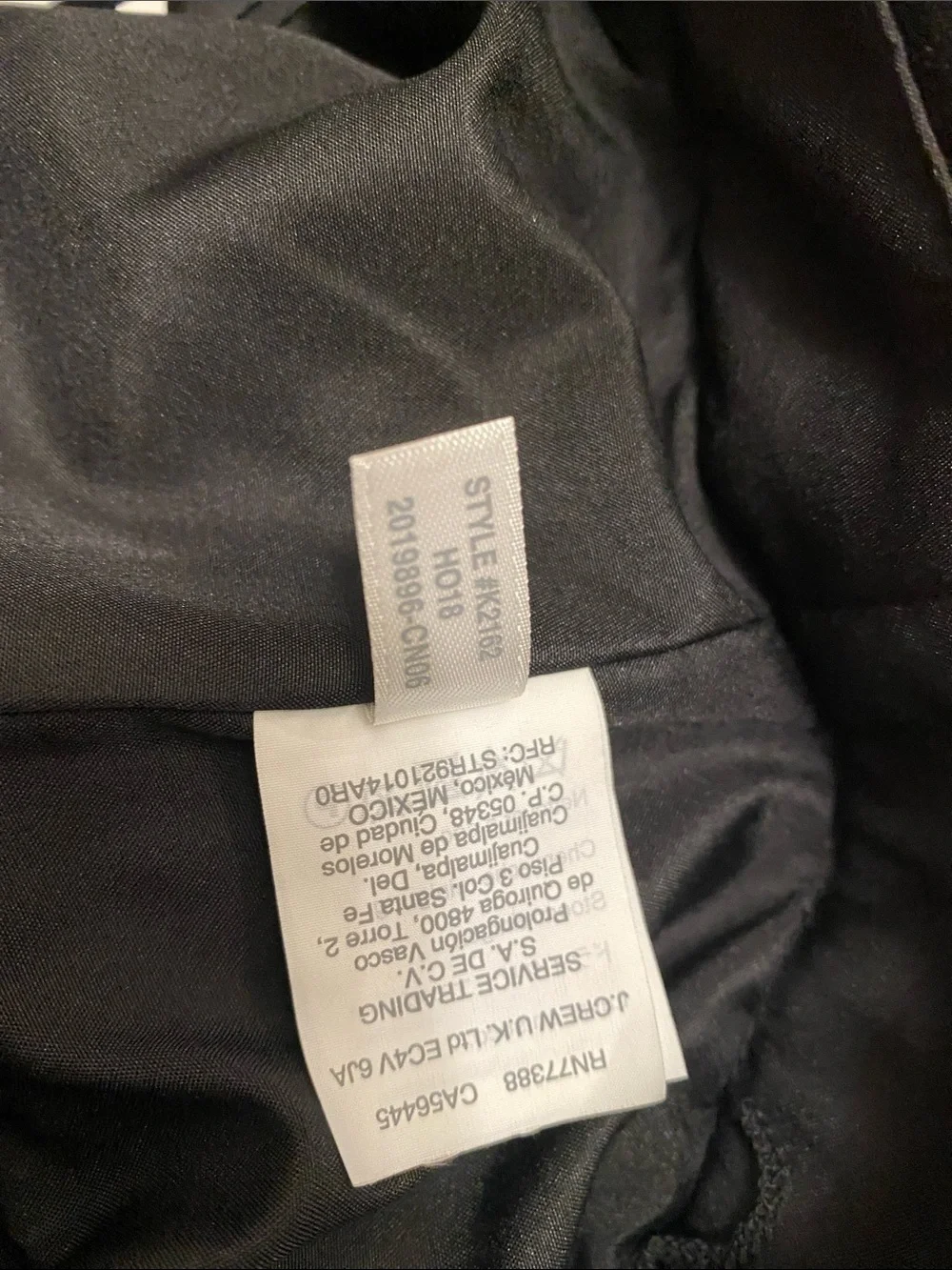 J. Crew velvet black
